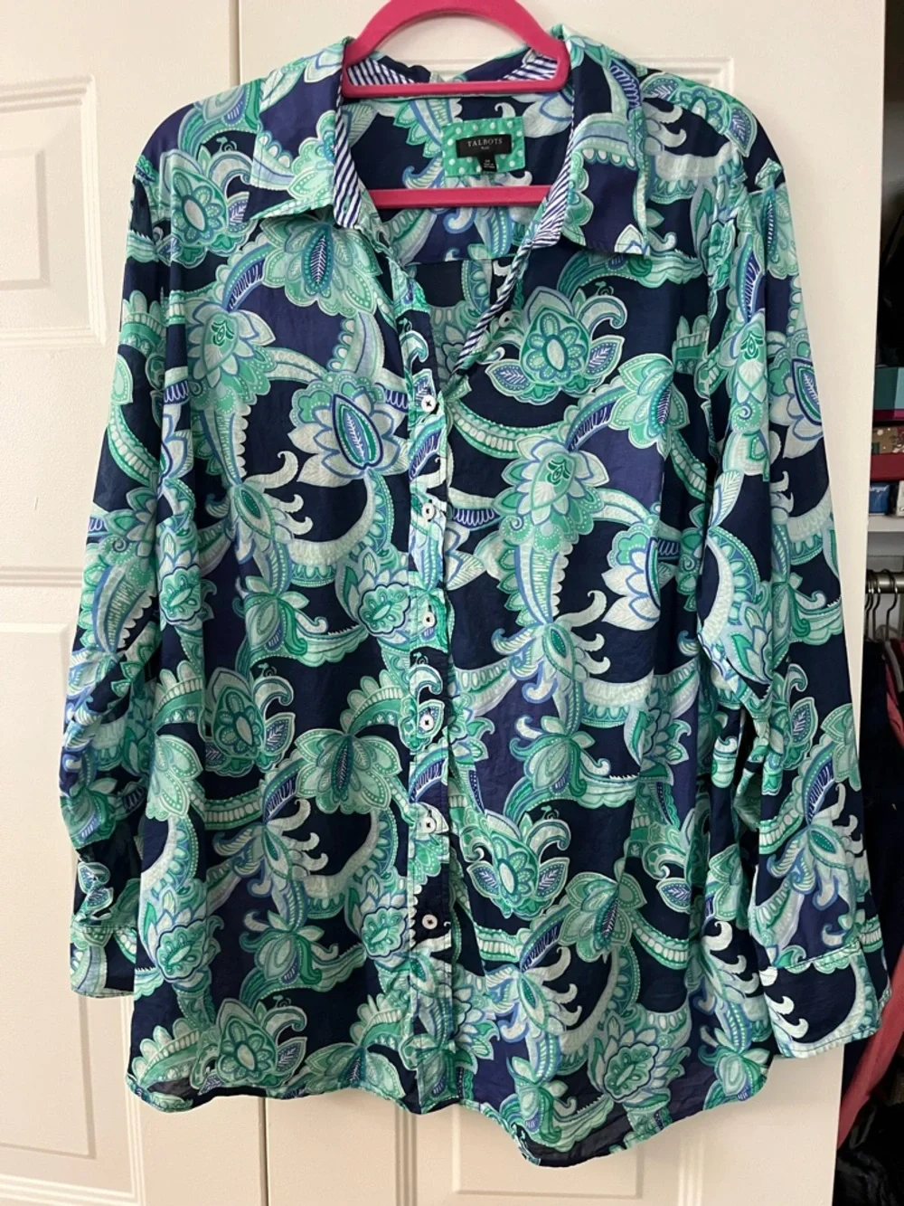 Talbots Cotton Button Down - Picture 1 of 5